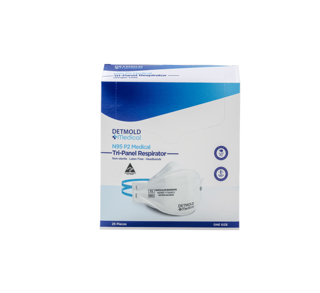 Australian Made Tri-Panel N95 P2 Medical Respirator
