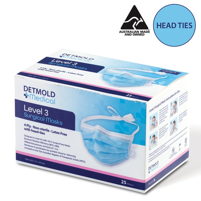 Level 3 Surgical Face Masks Australian Made & Registered
