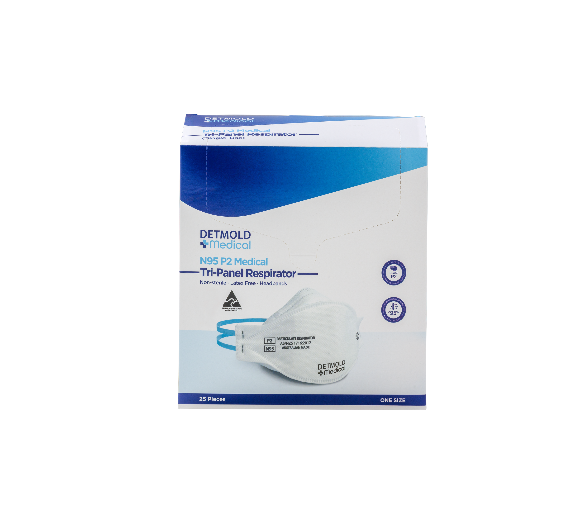 Australian Made Tri-Panel N95 P2 Medical Respirator