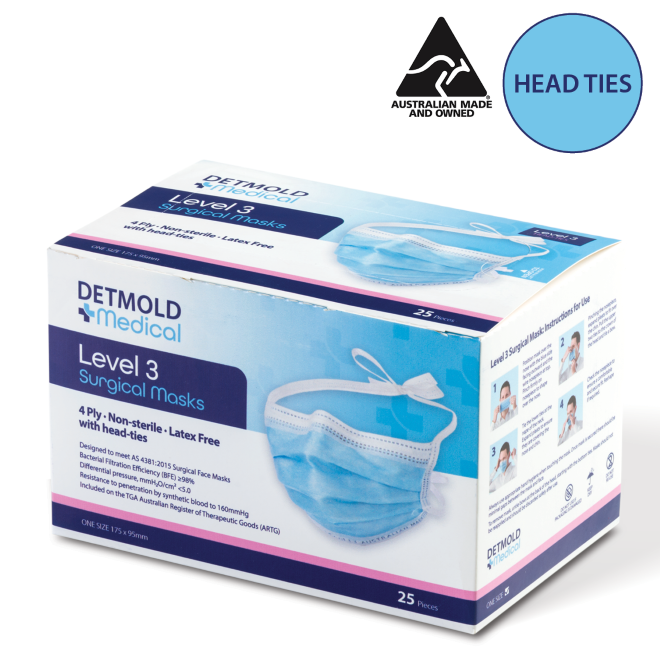 Level 3 Surgical Face Masks Australian Made & Registered