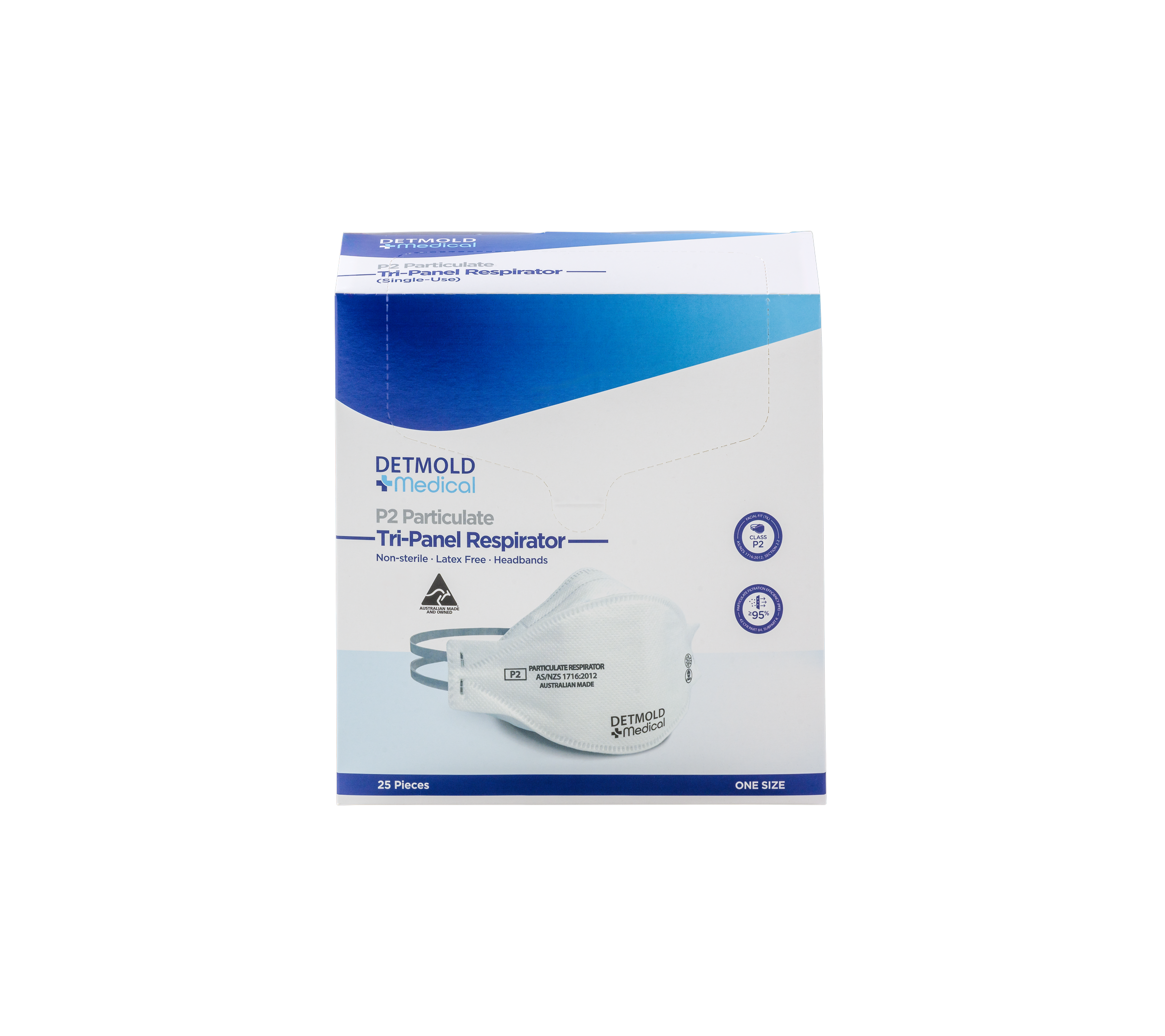 Australian Made Tri-panel P2 Particulate Respirator